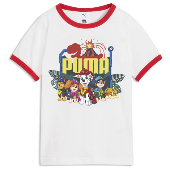 Puma Παιδική κοντομάνικη μπλούζα x Paw Patrol Little Kids' Ringer T-Shirt